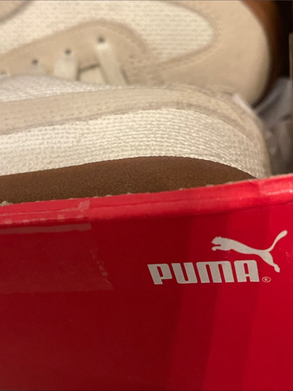 Puma Cream & Brown Low-Top Sneakers - Picture 10 of 10